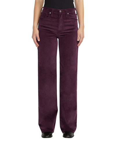 Shop Silver Jeans Co. Women's Highly Desirable High Rise Trouser Leg Pants In Mesa