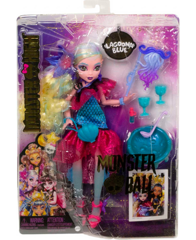 Shop Monster High Lagoona Blue Doll In Monster Ball Party Dress With Accessories In Multi-color