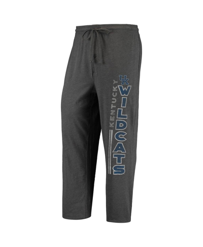Shop Concepts Sport Men's  Heathered Charcoal, Royal Kentucky Wildcats Meter T-shirt And Pants Sleep Set In Heather Charcoal,royal