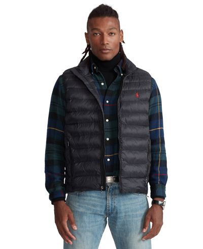 Polo Ralph Lauren Men's Big & Tall Packable Vest In Polo Black | ModeSens