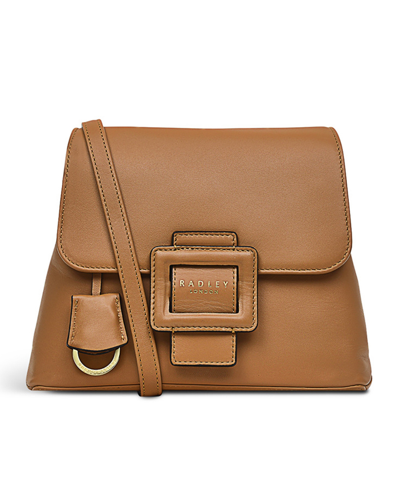 Shop Radley London Purley Knoll Small Flap Over Crossbody Bag In Butterscotch