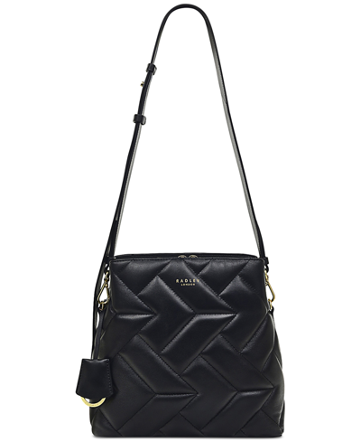 Shop Radley London Dukes Place Small Compartment Leather Crossbody In Black