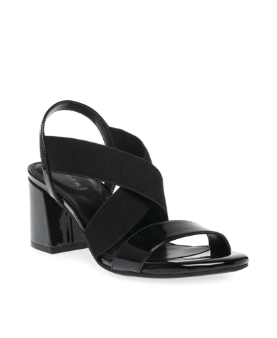Shop Anne Klein Women's Ryles Heel Sandals In Black