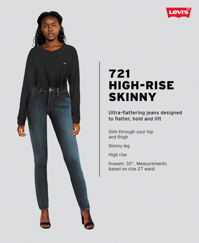 Shop Levi's Women's 721 High-rise Stretch Skinny Jeans In Cancel Club