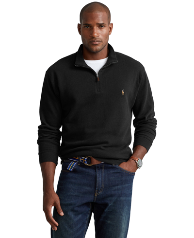 Polo Ralph Lauren Estate-rib Quarter-zip Pullover In Polo Black