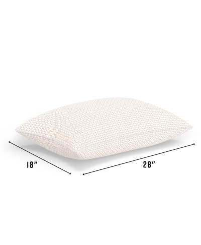 Prosleep Copper Infused Gel Memory Foam Cluster Pillow, Jumbo In White,copper
