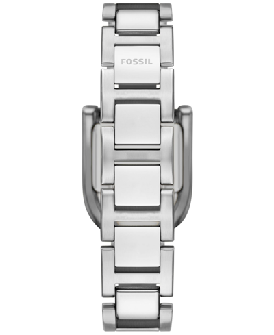 Shop Fossil Women's Harwell Three-hand Silver-tone Stainless Steel Watch 28mm