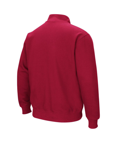 Shop Colosseum Men's  Cardinal Arkansas Razorbacks Big And Tall Tortugas Logo Quarter-zip Sweatshirt