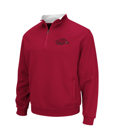 Colosseum Men's Cardinal Arkansas Razorbacks Tortugas Logo Quarter-zip Jacket In Cardinal