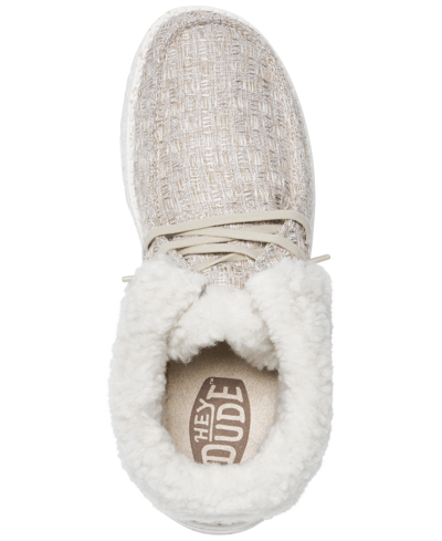 Shop Hey Dude Women's Wendy Fold Casual Moccasin Sneakers From Finish Line In Tan