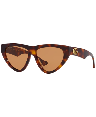 Shop Gucci Women's Gg1333s Sunglasses In Tortoise