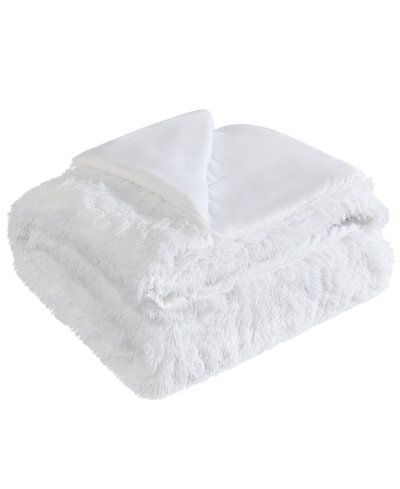 Juicy Couture Shaggy Faux Fur 3-pc. Comforter Set, Full/queen In White