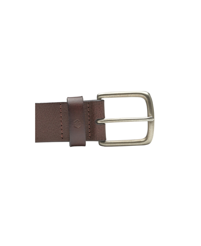 Shop Johnston & Murphy Men's Tumbled Straight Edge Belt In Brown