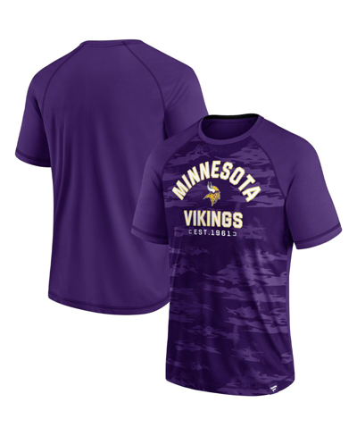 Shop Fanatics Men's  Purple Minnesota Vikings Hail Mary Raglan T-shirt