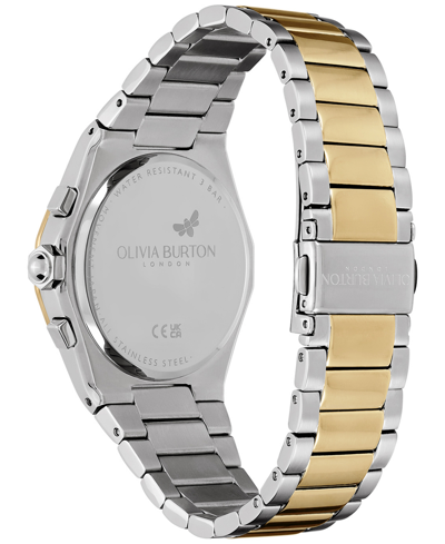 Shop Olivia Burton Women's Hexa Multifunction Two-tone Stainless Steel Bracelet Watch 38mm