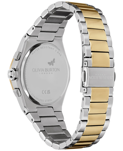 Olivia Burton Women's Hexa Multifunction Two-tone Stainless Steel Bracelet Watch 38mm In Two-tone