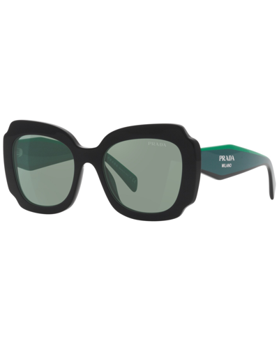 Shop Prada Women's Sunglasses, Pr 16ys In Black,teal