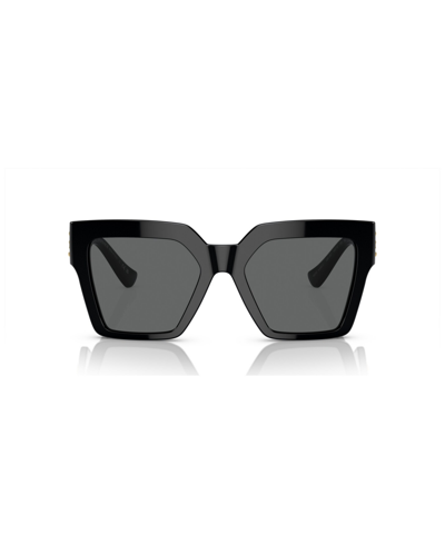 Shop Versace Women's Low Bridge Fit Sunglasses Ve4458f In Black