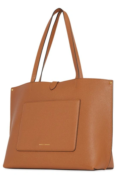 Shop Rebecca Minkoff Megan Leather Tote In Caramello/ Caramello