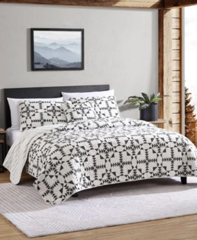 Shop Eddie Bauer Closeout  Arrowhead Cotton Reversible Quilt Sets In Carbon