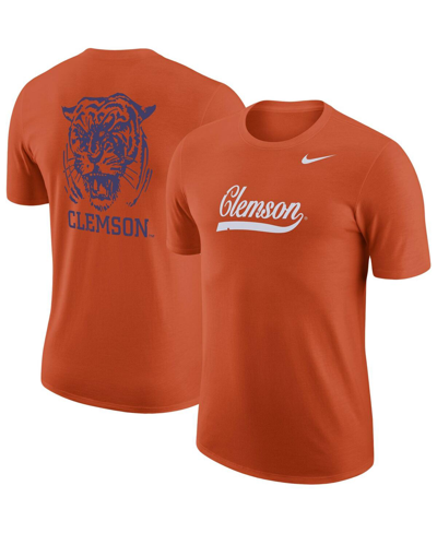 Shop Nike Men's  Orange Clemson Tigers 2-hit Vault Performance T-shirt