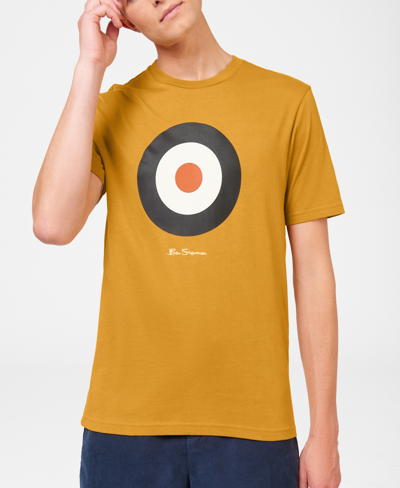 Shop Ben Sherman Men's Signature Target Graphic T-shirt In Mustard