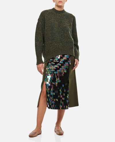 Shop Loewe Trompe L'oeil Sweater In Green