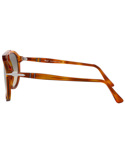 Shop Persol Men's Sunglasses, Po3217s Gradient In Terra Di Siena,clear Gradient Grey
