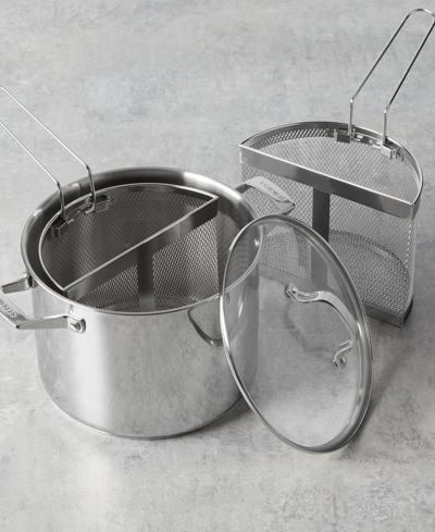J.a. Henckels Stainless Steel 8.5 Quart Pasta Pot With Lid And Strainers In Stainless Steel