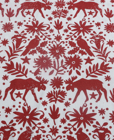Shop Eddie Bauer Arcadia Cotton Flannel 4 Piece Sheet Set, Queen In Ivory Red