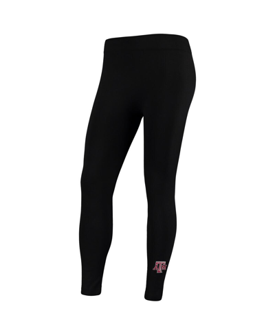 Zoozatz Women's  Black Texas A&m Aggies Fleece Leggings In Black