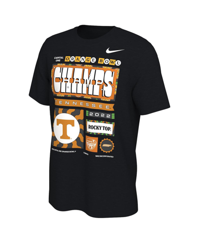 Nike Men's  Black Tennessee Volunteers 2022 Orange Bowl Champions Locker Room T-shirt In Black