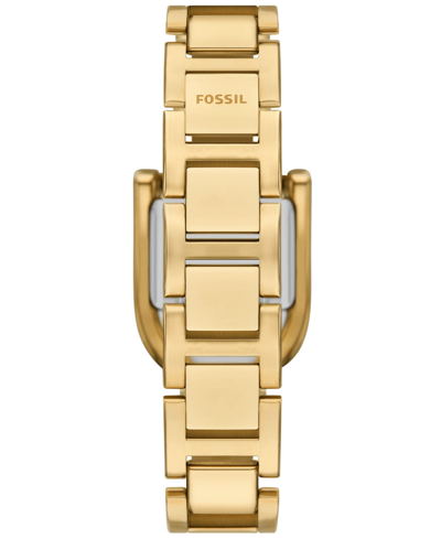 Shop Fossil Women's Harwell Three-hand Gold-tone Stainless Steel Watch 28mm