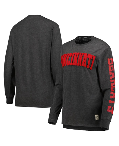 Pressbox Women's  Black Cincinnati Bearcats Two-hit Canyon Long Sleeve T-shirt In Black