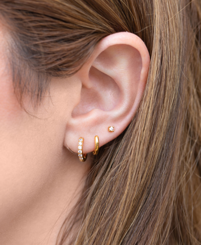 Shop Girls Crew Gold-tone 3-pc. Set Crystal Essentials Earrings