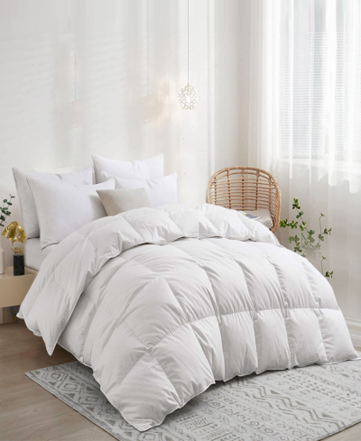 Unikome Medium Warmth Goose Feather Down Fiber Comforter In White