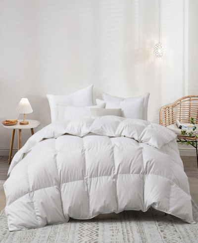Unikome Medium Warmth Goose Feather Down Fiber Comforter In White