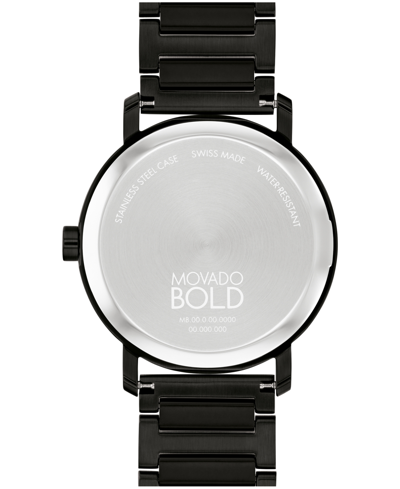 Shop Movado Men's Bold Evolution 2.0 Swiss Quartz Ionic Plated Black Steel Watch 40mm