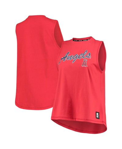 Shop Dkny Women's  Sport Red Los Angeles Angels Marcie Tank Top