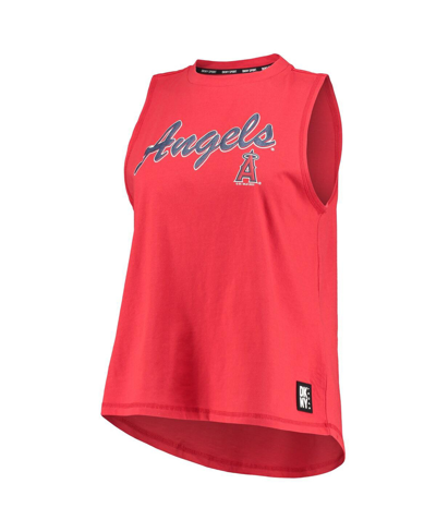 Dkny Women's  Sport Red Los Angeles Angels Marcie Tank Top In Red