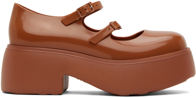 Shop Melissa Brown Farah Loafers In Aq810 Brown