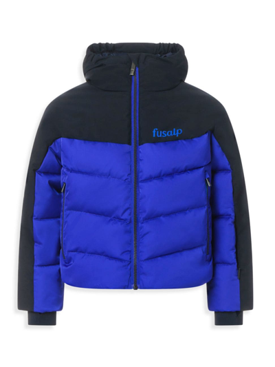 Shop Fusalp Little Boy's & Boy's Contrast Puffer Jacket In Marin