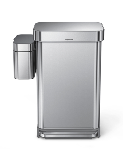 Simplehuman Compost Caddy, 4 Liter In Brushed Stainless Steel
