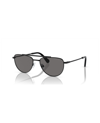 Shop Swarovski Women's Polarized Sunglasses, Sk7007 In Black