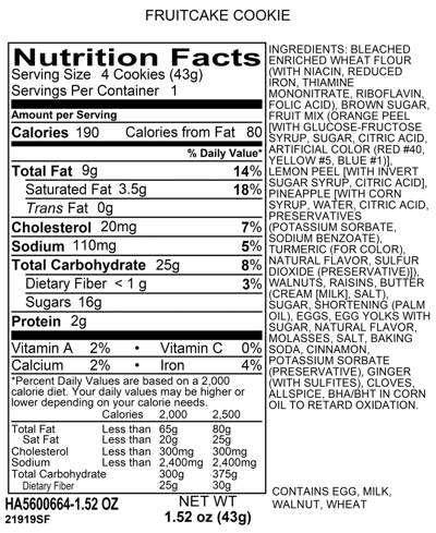 Harry & David Comfort & Joy Christmas Cookies In No Color