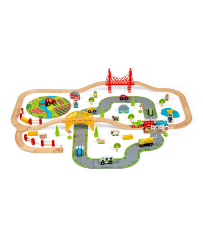 Shop Bigjigs Toys Rural And Road Set In Multi