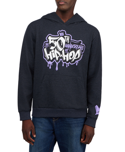 Shop Thread Collective 50 Year Anniversary Of Hip Hop Men's Drip Drop Graphic Hoodie In Charcoal