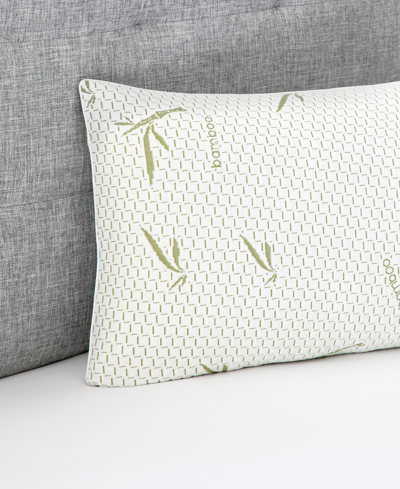 Prosleep Rayon From Bamboo Gel-infused Memory Foam Cluster Pillow, Jumbo In White,green