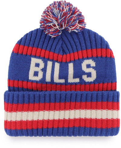 47 Brand Men's Royal Buffalo Bills Legacy Bering Cuffed Knit Hat With Pom In Royal