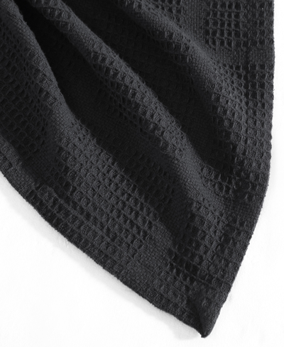 Kenneth Cole New York Essentials Waffle Grid Cotton Dobby Blanket, Twin In Sage Green